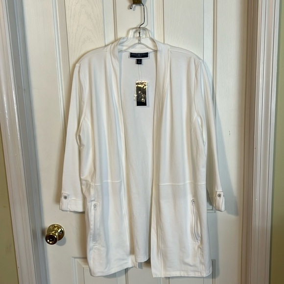 Karen Scott Jackets & Blazers - Karen Scott Sport cardigan. Size L. NWT.